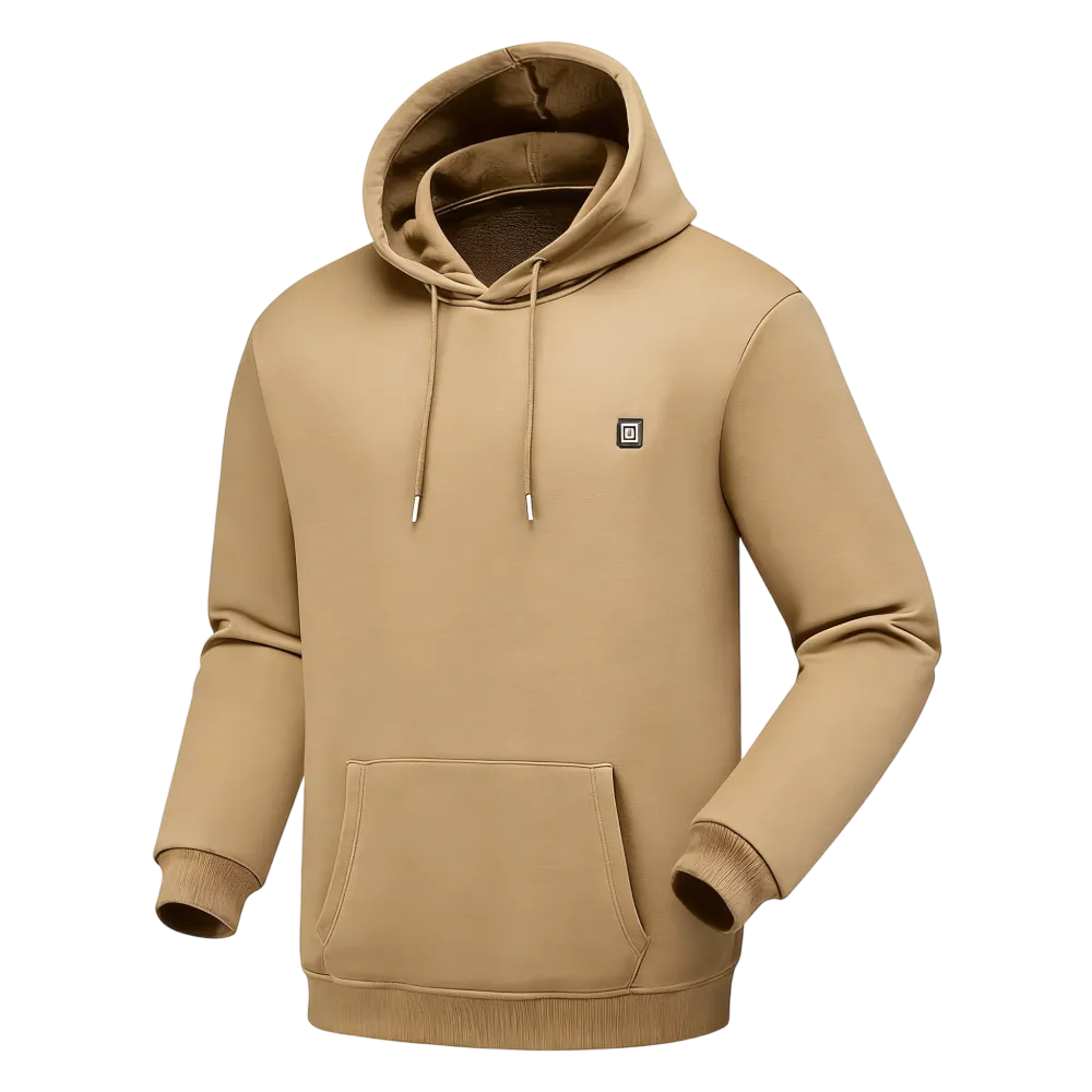 Heated Hoodie for Men – Fleece Lined, Electric Thermal Sweatshirt