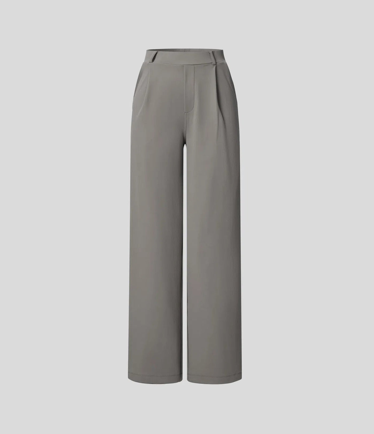 High Waisted Side Pocket Straight Leg Work Pants