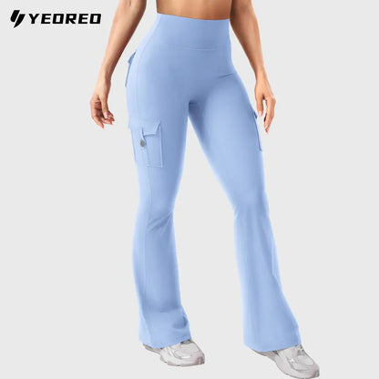YEOREO CoreFlex Flare Leggings with Pockets