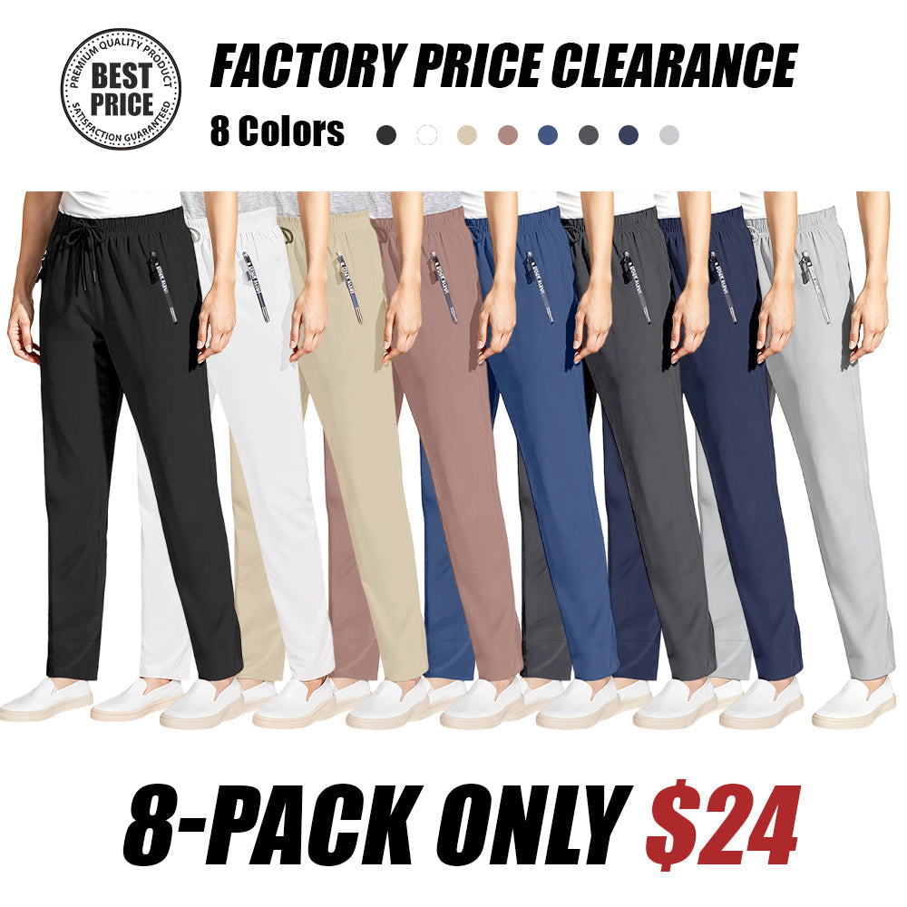 Women’s Ultra-Stretch Ice Silk Casual Pants – Lightweight & Comfortable