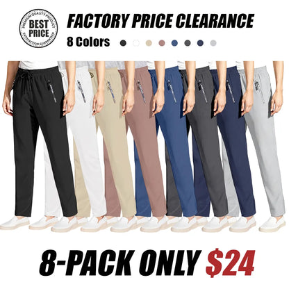 Women’s Ultra-Stretch Ice Silk Casual Pants – Lightweight & Comfortable
