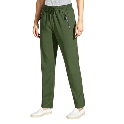 Women’s Ultra-Stretch Ice Silk Casual Pants – Lightweight & Comfortable