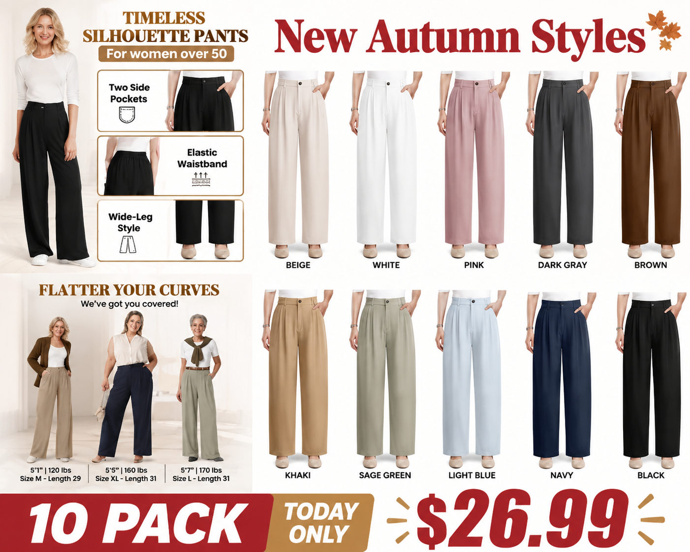 🔥New Autumn Styles - Women's Silky Soft Everyday Drape Pants