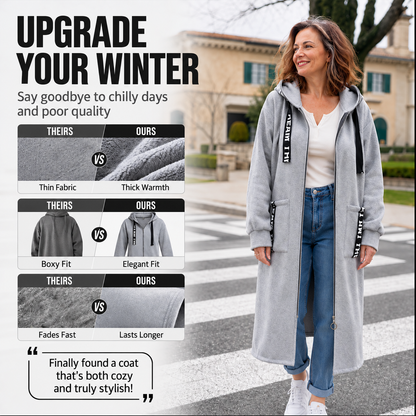 💃Women's oversized hooded coat in a sweatshirt style