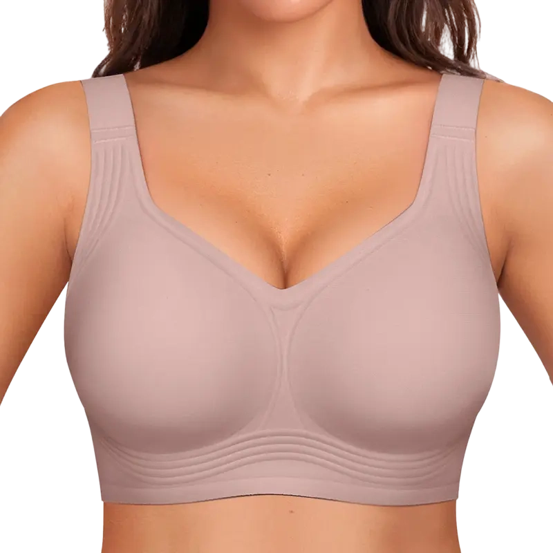 Women's Jelly Bra Wireless Support Bra – Seamless Full Coverage Everyday Bra