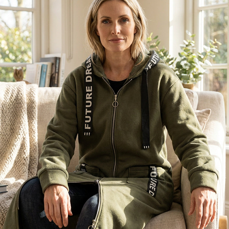💃Women's oversized hooded coat in a sweatshirt style