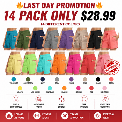 💝Last Day Promotion✨Women's Swim Board Shorts High Waisted Quick Dry Swimsuit Swimming Bottoms