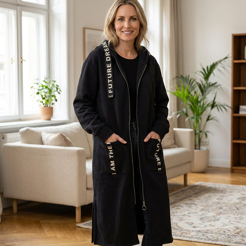 💃Women's oversized hooded coat in a sweatshirt style