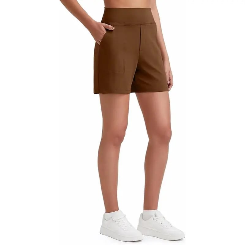 Women's Athletic Shorts✨ High Waisted Running Yoga Shorts Summer Casual Burmuda Shorts🌟 with Pockets Activewear💥