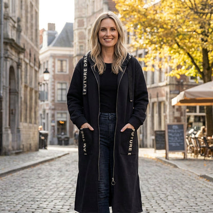 💃Women's oversized hooded coat in a sweatshirt style