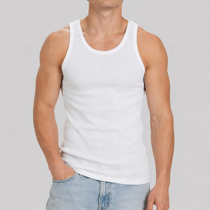 Men’s Ribbed Cotton Tank Tops