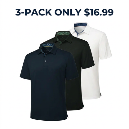 Men's Polo Shirts – Soft Breathable Cotton, Comfortable Short Sleeve Casual Fit