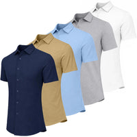 Navy-Khaki-Light Blue-Heather Grey-White