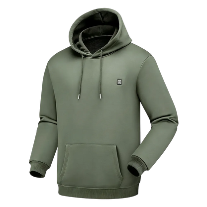 Heated Hoodie for Men – Fleece Lined, Electric Thermal Sweatshirt