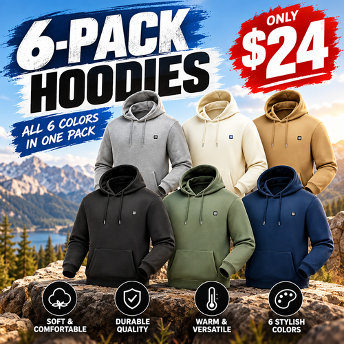 Heated Hoodie for Men – Fleece Lined, Electric Thermal Sweatshirt
