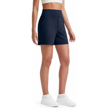 Women's Athletic Shorts✨ High Waisted Running Yoga Shorts Summer Casual Burmuda Shorts🌟 with Pockets Activewear💥