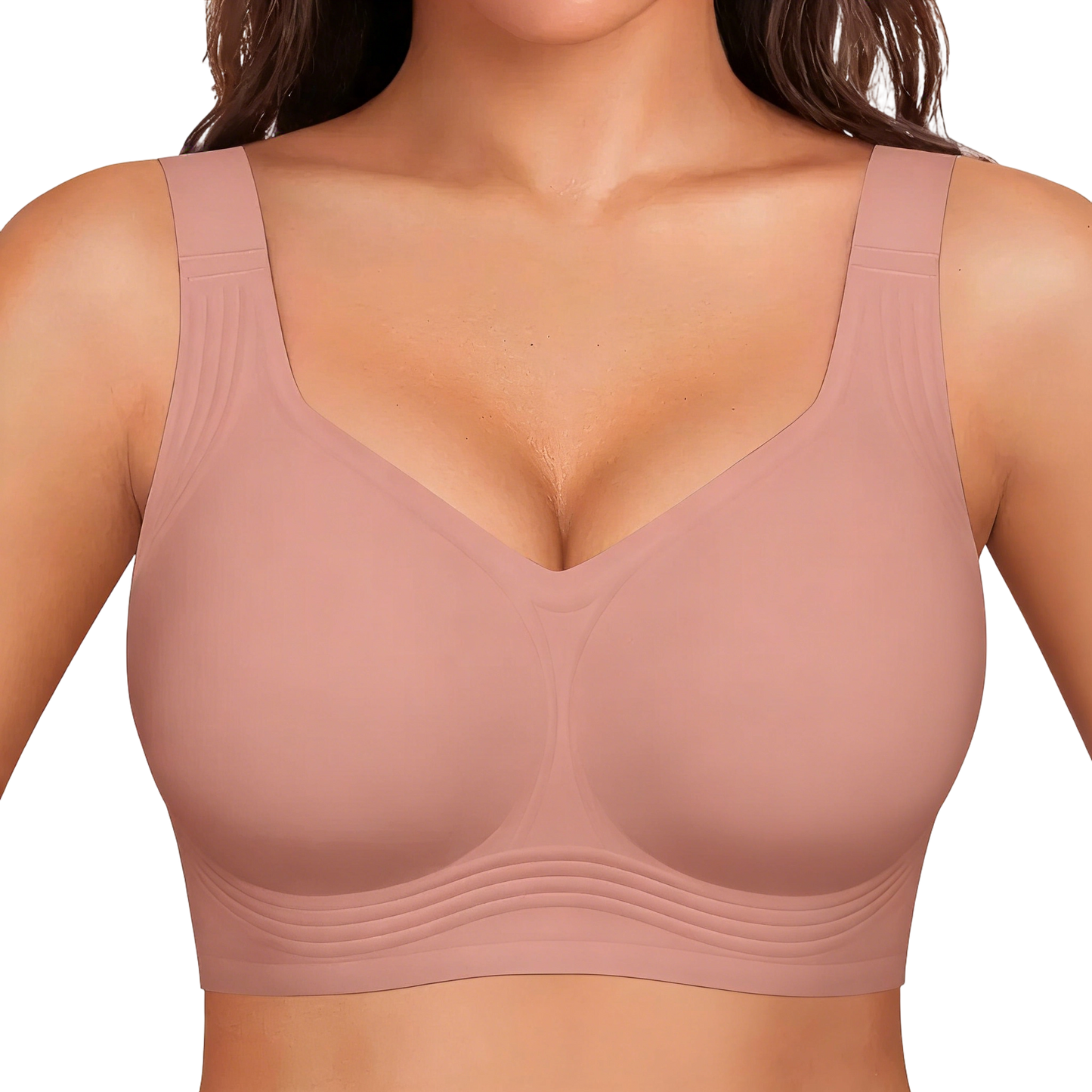 Women's Jelly Bra Wireless Support Bra – Seamless Full Coverage Everyday Bra