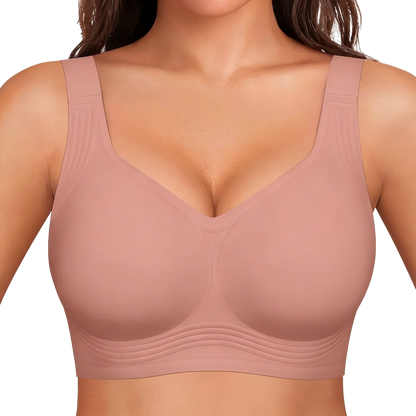 Women's Jelly Bra Wireless Support Bra – Seamless Full Coverage Everyday Bra