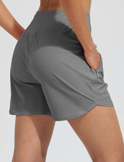 💝Last Day Promotion✨Women's Swim Board Shorts High Waisted Quick Dry Swimsuit Swimming Bottoms