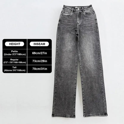 Women's High Waisted Wide Leg Stretch Jeans – 10-Piece Denim Bundle