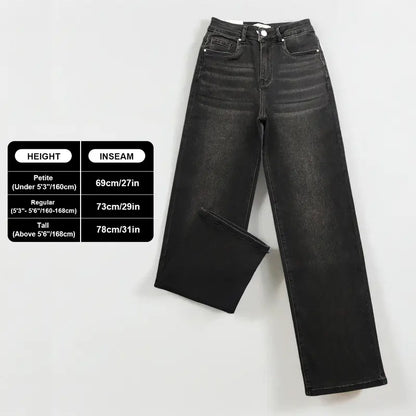 Women's High Waisted Wide Leg Stretch Jeans – 10-Piece Denim Bundle