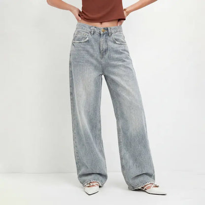 Women's Low Rise Baggy Jeans – 90s Wide Leg Denim