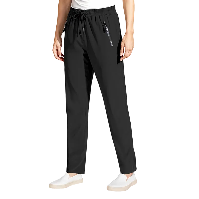 Women’s Ultra-Stretch Ice Silk Casual Pants – Lightweight & Comfortable