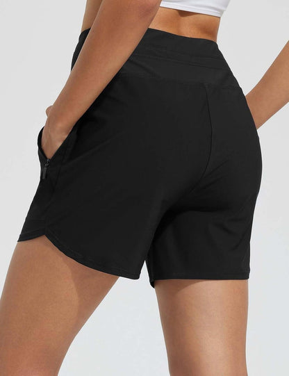 💝Last Day Promotion✨Women's Swim Board Shorts High Waisted Quick Dry Swimsuit Swimming Bottoms