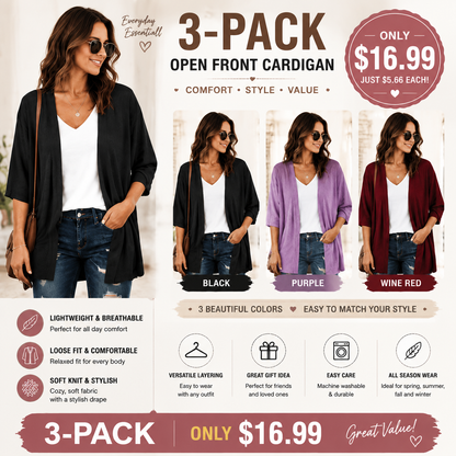 Plus Size Knitted Jacquard Cardigan for Women, Half Sleeve Summer Kimono Cover Up, Elegant Open Front Tops