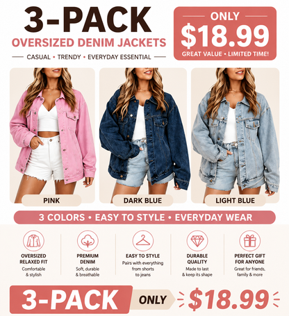 Women's Oversized Jeans Jacket