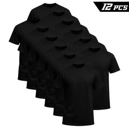 ❤️Men’s Essential Black Crew Neck T-Shirt – Classic Everyday Comfort