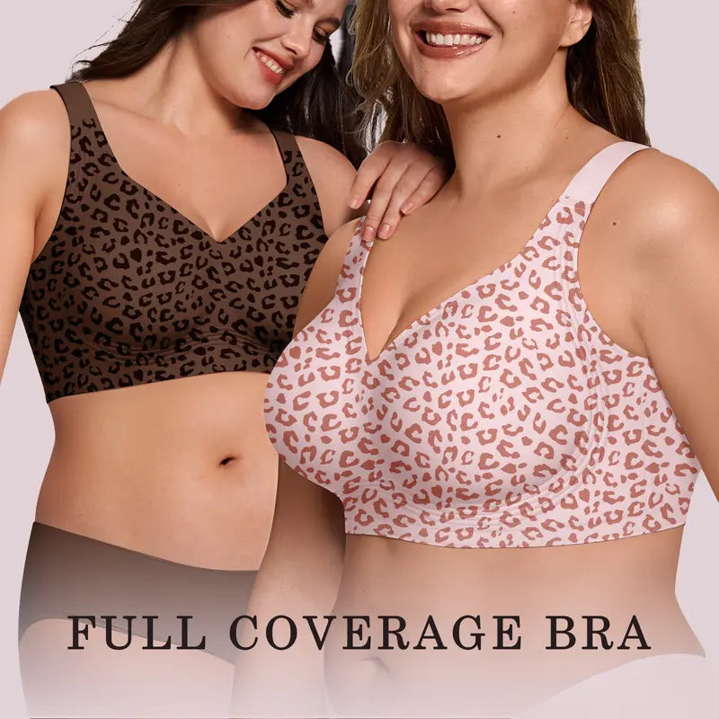 Women's Jelly Bra Wireless Support Bra – Seamless Full Coverage Everyday Bra