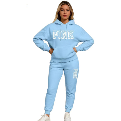🤲Women's Casual Printed Hoodie & Drawstring Jogger Pants Set