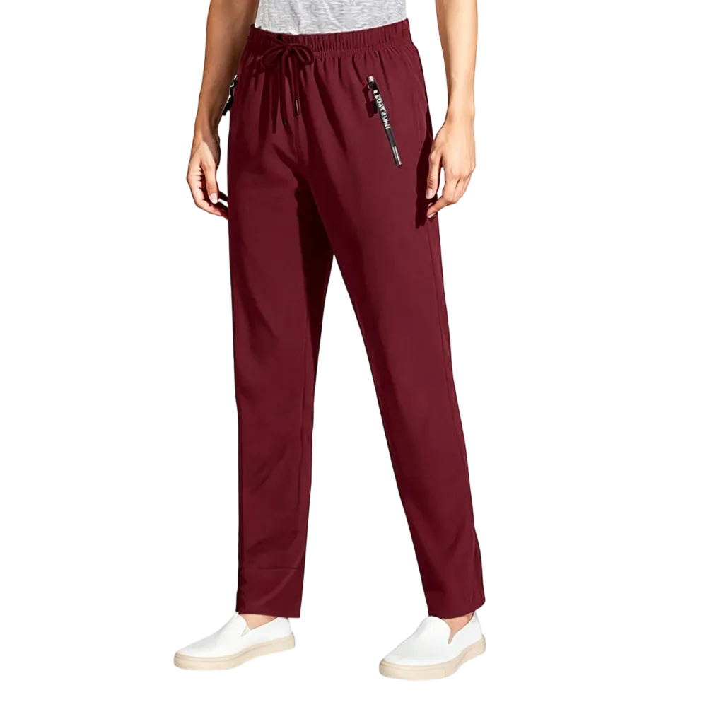 Women’s Ultra-Stretch Ice Silk Casual Pants – Lightweight & Comfortable