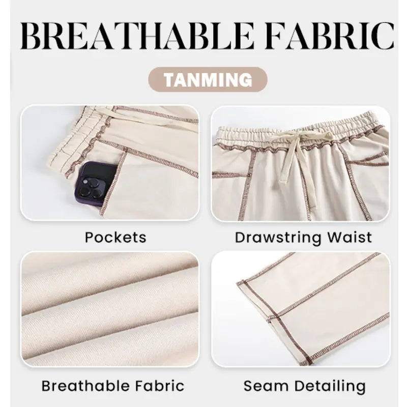 Tanming Women's Barrel Wide Leg Yoga Pants
