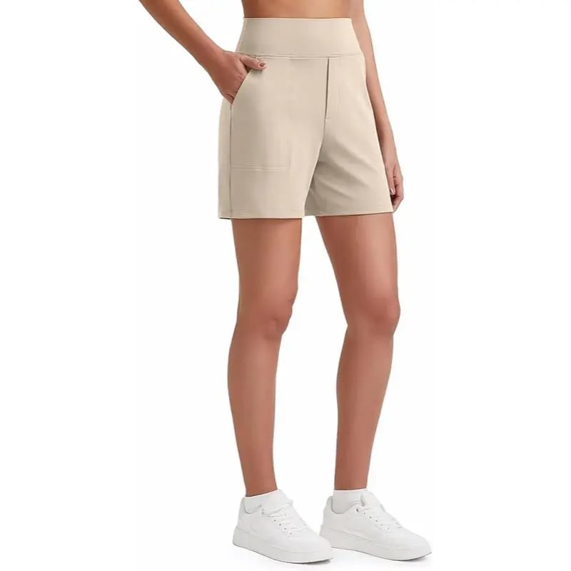 Women's Athletic Shorts✨ High Waisted Running Yoga Shorts Summer Casual Burmuda Shorts🌟 with Pockets Activewear💥