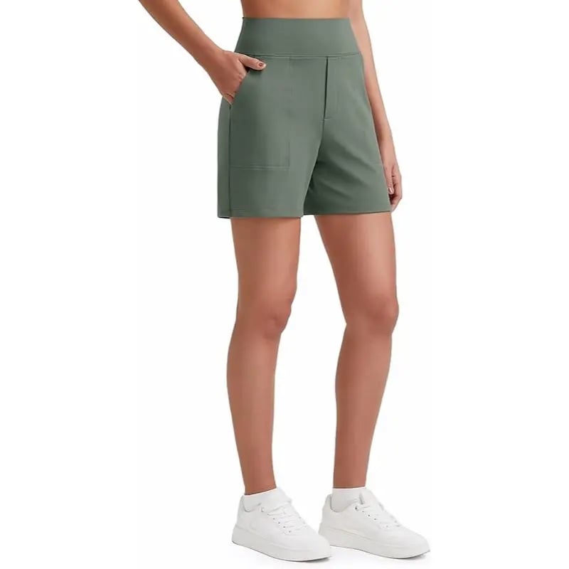 Women's Athletic Shorts✨ High Waisted Running Yoga Shorts Summer Casual Burmuda Shorts🌟 with Pockets Activewear💥