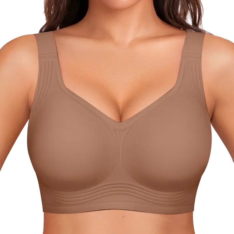 Women's Jelly Bra Wireless Support Bra – Seamless Full Coverage Everyday Bra