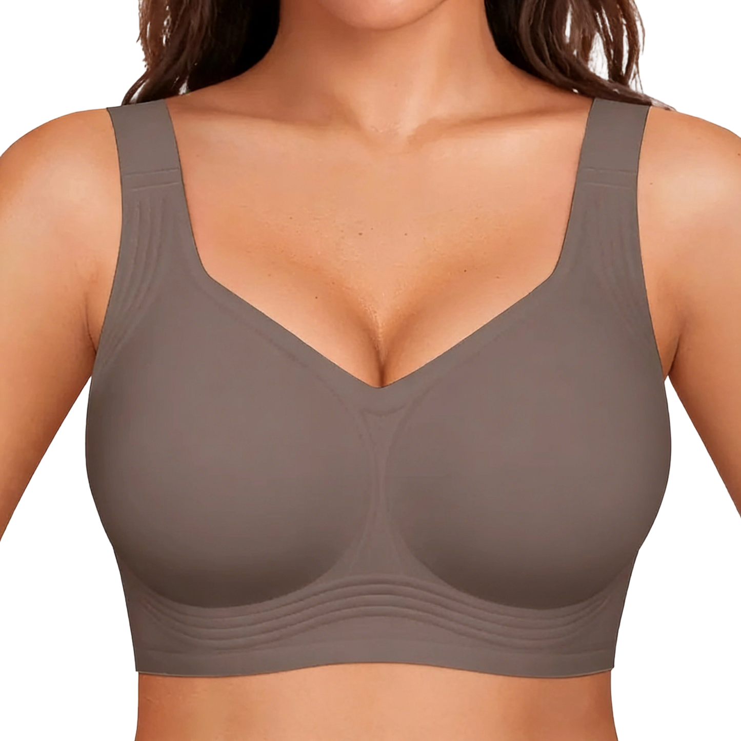 Women's Jelly Bra Wireless Support Bra – Seamless Full Coverage Everyday Bra