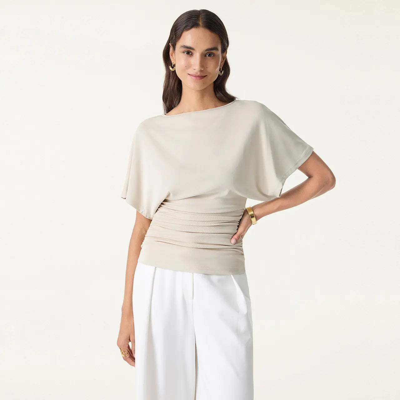 🔥Flash Sale ✨Women's Boatneck Batwing Sleeve Top