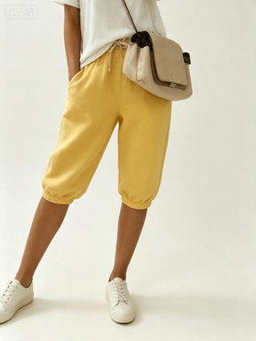 👖 LIMITED-TIME 90% OFF! ✨ Women's Cotton Linen Capris – Loose, Cropped, Rolled Cuff, Pockets 🌿