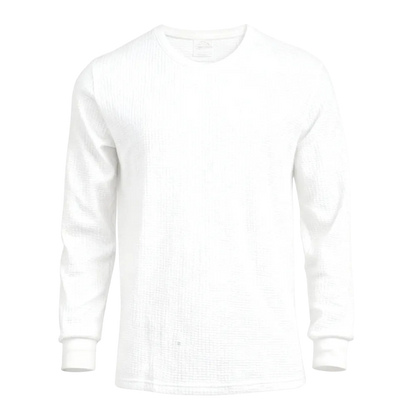 Men's Cotton Waffle-Knit Crew Neck Shirt