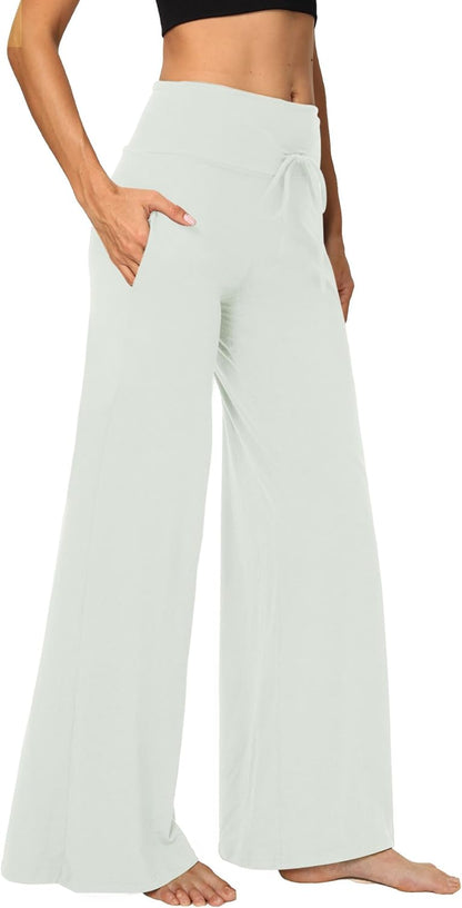 ⏰7 Pack Only $24.99⏰Plus Size High Waisted Loose Wide Leg Stretchy & Soft Fabric Casual Outing and Travel
