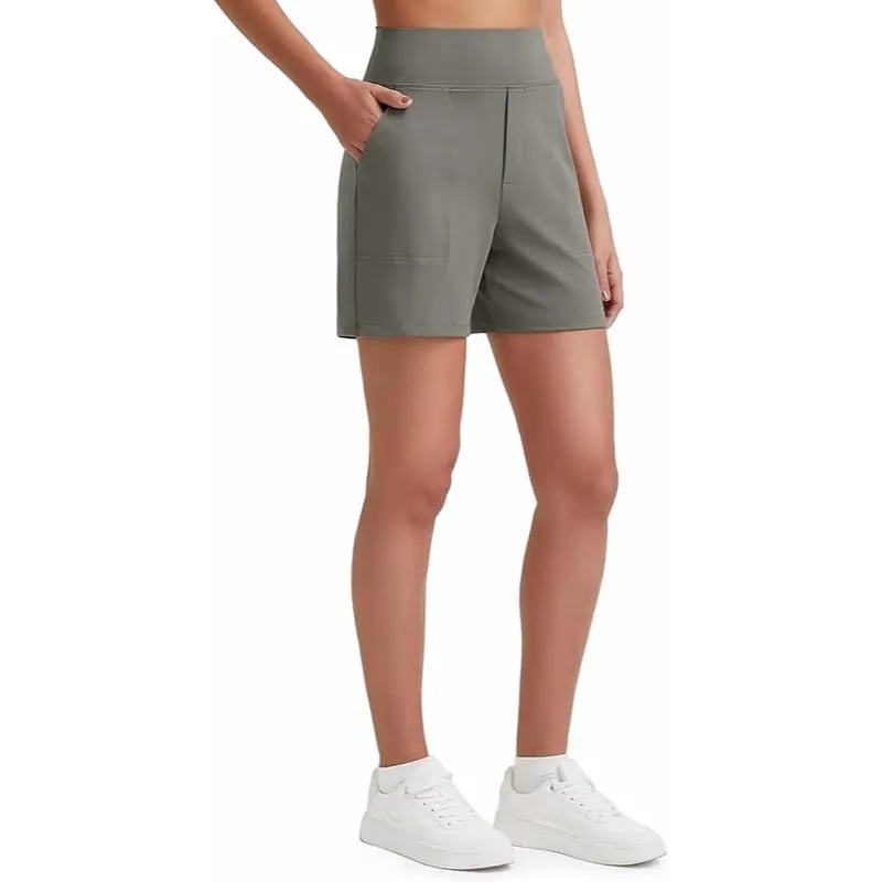 Women's Athletic Shorts✨ High Waisted Running Yoga Shorts Summer Casual Burmuda Shorts🌟 with Pockets Activewear💥