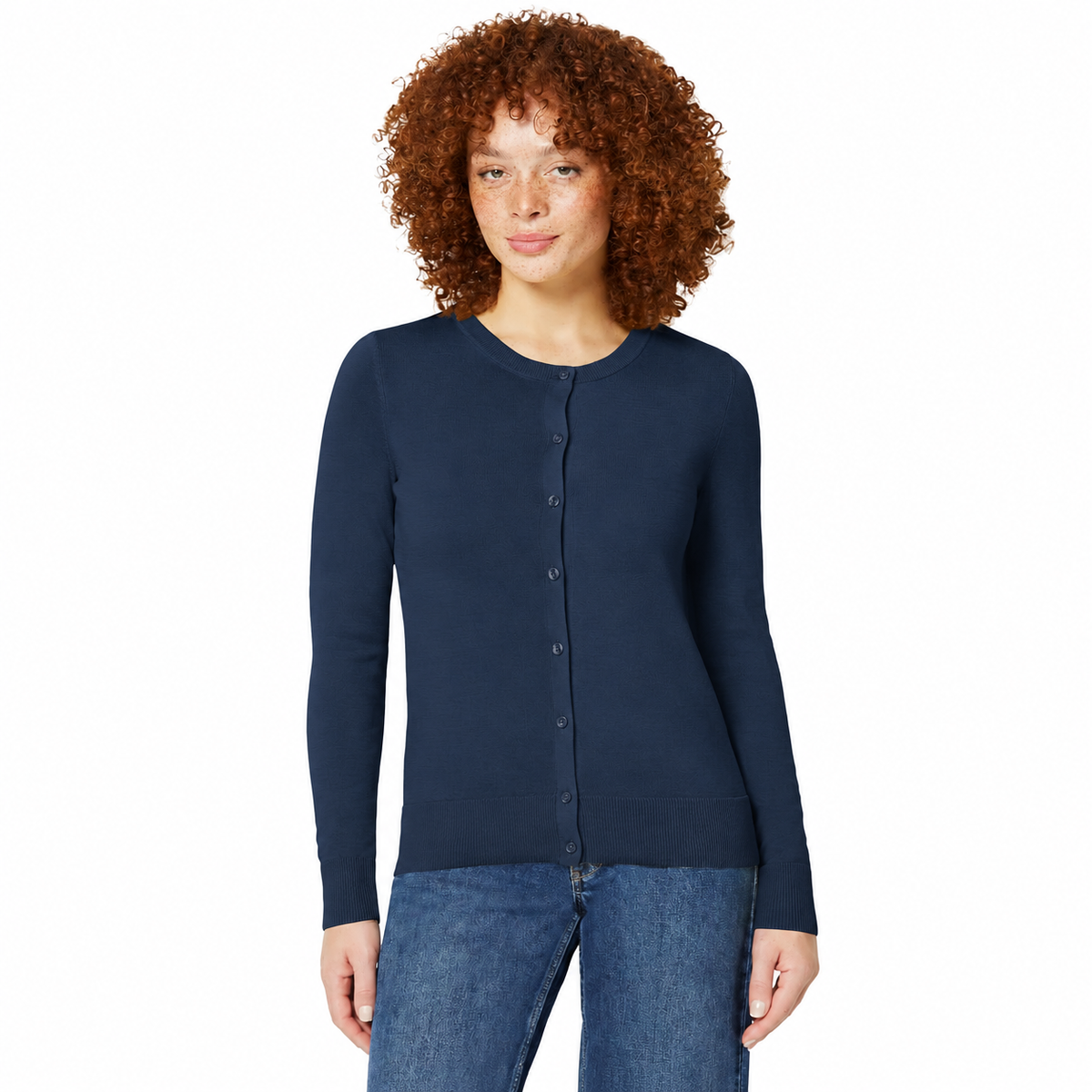 Women's Soft Fine-Knit Button-Front Cardigan Multipacks