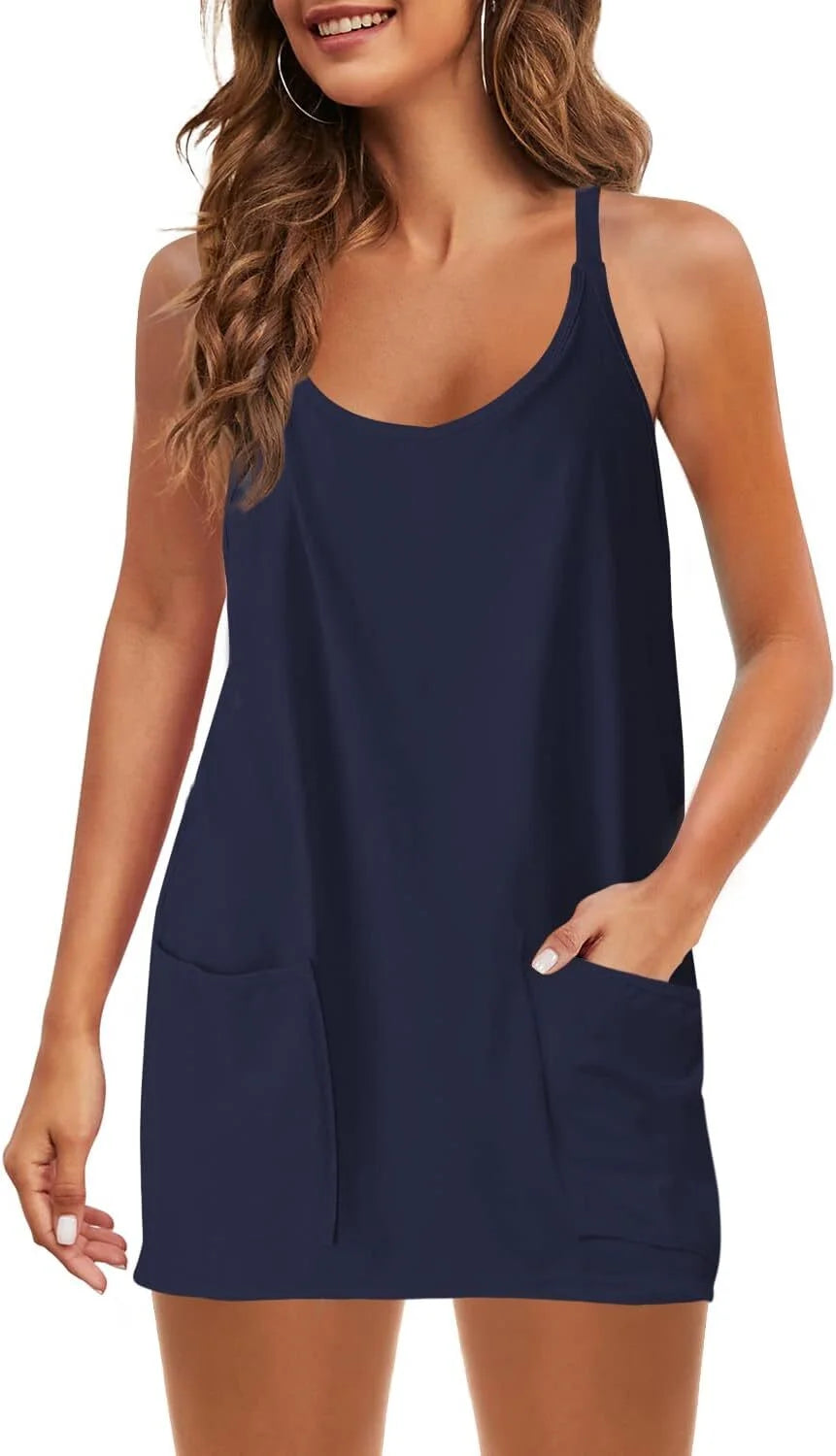 💝Last Day Promotion⚡Women's Athletic Sleeveless Mini Dress