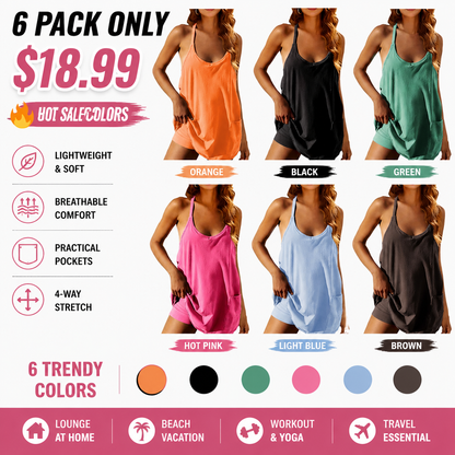 💝Last Day Promotion⚡Women's Athletic Sleeveless Mini Dress