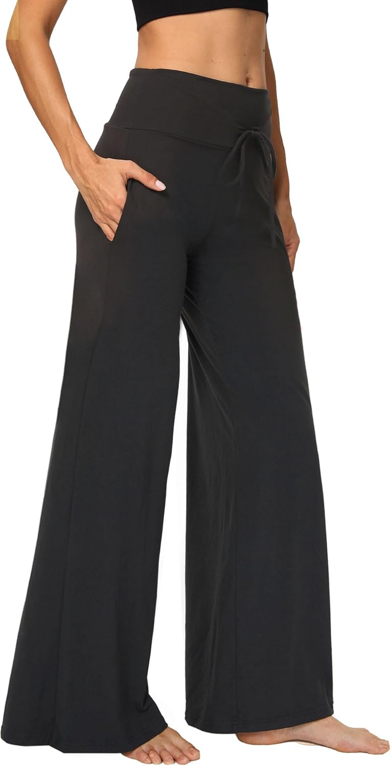 ⏰7 Pack Only $24.99⏰Plus Size High Waisted Loose Wide Leg Stretchy & Soft Fabric Casual Outing and Travel