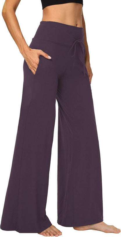 ⏰7 Pack Only $24.99⏰Plus Size High Waisted Loose Wide Leg Stretchy & Soft Fabric Casual Outing and Travel