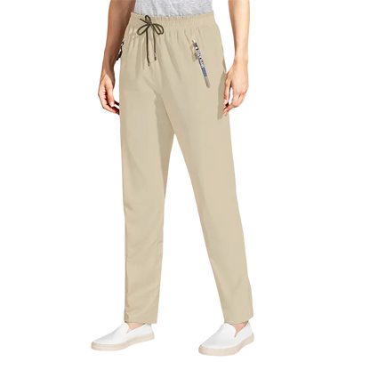 Women’s Ultra-Stretch Ice Silk Casual Pants – Lightweight & Comfortable